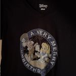 Disney  Alice In Wonderland Mad Hatter Un-Birthday T-Shirt Black Medium NWOT Photo 2