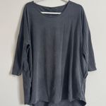 Pj Harlow  Rock Cotton-Rounded Bottom Tunic Size XL (2) Supima Cotton Gray Top Photo 2