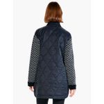 Nic+Zoe NWT  Quilted Mix Media Coat Size SMALL Knit Black‎ Patch Pocket Photo 2