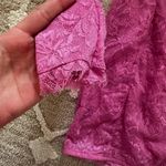 SKIMS Pink Lace Turtleneck Longsleeve Mini Dress  Photo 4