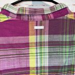 Columbia Camp Henry womens plus long sleeve blouse plaid roll tab cotton 2X Photo 7