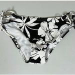 Raisin's Hibiscus Floral Bikini Bottoms Bathing Suit Size S 🖤🤍 Photo 2