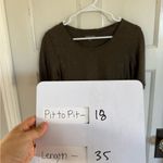 Eileen Fisher  olive green hemp cotton shirt dress size small petite Photo 6