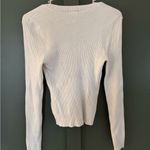 Abercrombie & Fitch Ribbed cropped cream sweater Photo 3