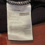 Elodie  black from button knit top corset lines short sleeves Sz L Photo 6