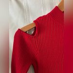 Say What? Say What? Vibrant Red Long Sleeve Dress Photo 1