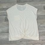 Kuhl  Ivory Brisa Twist Short Sleeve Women's Knit Top O4 Photo 7