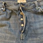 We The Free Free People Maggie Ripped Ankle Straight Leg Jeans In Sequoia Blue, Sz 32 Photo 13