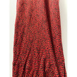 Vintage Midi Dress Womens 6 Black Red Sweetheart Romantic 90s Cocktail Party Size 10 Photo 3