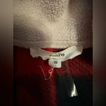 Entro  red buffalo plaid fleece pullover size S Photo 4