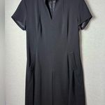 Lafayette 148 New York Petite Women’s Black 100% Wool Dress with pockets size 4 Photo 0