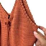 Intermix Cheyenne Crochet Tank Top Spaghetti Straps Burnt Orange Women’s Size S Photo 9