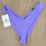 Body Glove Smoothies Kendal Solid High-Cut Cheeky Bottoms, Lilac, Medium, NWT Photo 1