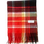 Croft & Barrow Plaid Tartan Soft Acrylic Red Black Winter Scarf Photo 2