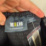 Anthropologie Maeve by  Black Velvet Pearl Embellished Dress Photo 6