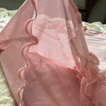 Cute pink see through long sleeve top Size XS Photo 3