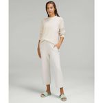 Lululemon Merino Wool-Blend Ribbed Crewneck Sweater White Opal Size 6 Photo 2