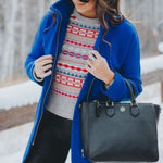 J.Crew  Cocoon Italian Wool Stadium Cloth Coat Nello Gori Royal Blue Size 6 Photo 0