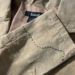 Taunt Tan Vintage Suede Western Blazer W/Contrast Stitching Size M Size M Photo 3