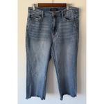 Judy Blue Womens Wide Leg Crop Raw Frayed Hem High Waist Jeans 15/32 Photo 3