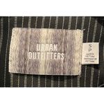 Urban Outfitters Daisy Cropped Black Grey Button Front Blazer Photo 2