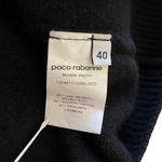Paco Rabanne Black Merino Wool Cashmere Studded Cuff Pullover Sweater Photo 3