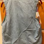 Vintage Handmade Denim Patchwork Vest Adorable! Blue Photo 2