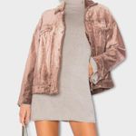 Free People Velvet Trucker Jacket - Mauve - XS/S Photo 5