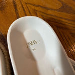 ZARA  Women's Chunky Sandals, Leather Espadrilles Sz 39 Photo 9