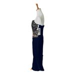 Gunne Sax Vintage Black Velvet Gold Sequin Deep V Neck Maxi Gown Photo 5