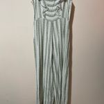 Hem & Thread Hem y thread Striped White Jumpsuit with Ruffle Details Photo 7