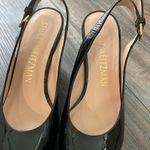 Stuart Weitzman  Jean Black Patent Wedge 7.5 Photo 3