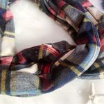 Target  Tartan Plaid Infinity Scarf Red Blue OS Photo 3