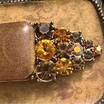 Belt Amber Genuine Leather Rhinestones size S Brown Photo 4