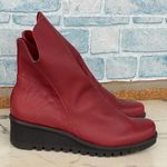 LOINTS OF HOLLAND LOTTUM RED/burgendy suede + smoothleather boots size 42/11.5 Red Photo 0