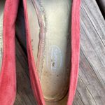 Talbots RARE Red Posh Suede Leather Flats, Loafers Made in Spain Size 8.5 Narrow Photo 2