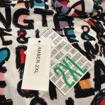 LuLaRoe AMBER PEACE STRENGTH HOPE LIFE DREAM BLESS STRONG HOODIE MULTI TOP 2XL Photo 4