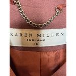 Karen Millen  NEW‎ Size 14 Wool Blush Pink Double Breasted Blazer Photo 3