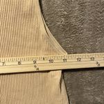ZARA  Tank Top Women's XS Ribbed Mock Neck Tan Soft Fitted Shirt Sleeveless Photo 3