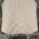 Blue Rain  Puffer Vest‎ Woman's Small Light Pink Quilted Snap Pockets Pastel Photo 6