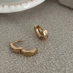 Urban Outfitters Mini hoops with diamond Photo 1