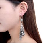 Amrita Singh  Crystal Gold Drop Earrings Photo 2