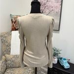 Another Love Cream Ribbed Top Photo 3