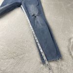 Aeropostale  Distressed Skinny Denim Jeans Womens 6 Short Blue Raw Hem‎ Low Rise Photo 7
