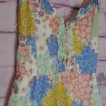 Forever 21  PATCHWORK FLORAL RUFFLE CROSS BACK TIERED BABYDOLL DRESS SMALL Photo 3