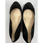 Jessica Simpson Womans Sienna Slipon Wedge Pumps 8 M Knotted Black Photo 5