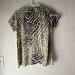 Hannah Size Medium P Animal Print Rhinestone Green Burnout‎ T Shirt Photo 4