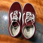 Vans  Old Skool Skate Shoes Maroon White Size 7 Photo 2