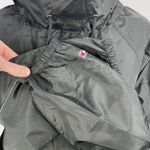 Tommy Hilfiger Black Windbreaker Jacket Spell Out Logo Nylon Pullover 90s Small Photo 6