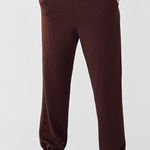 ZARA NWT‎  Serged Jogging Pants In Brown Size Small Photo 0
